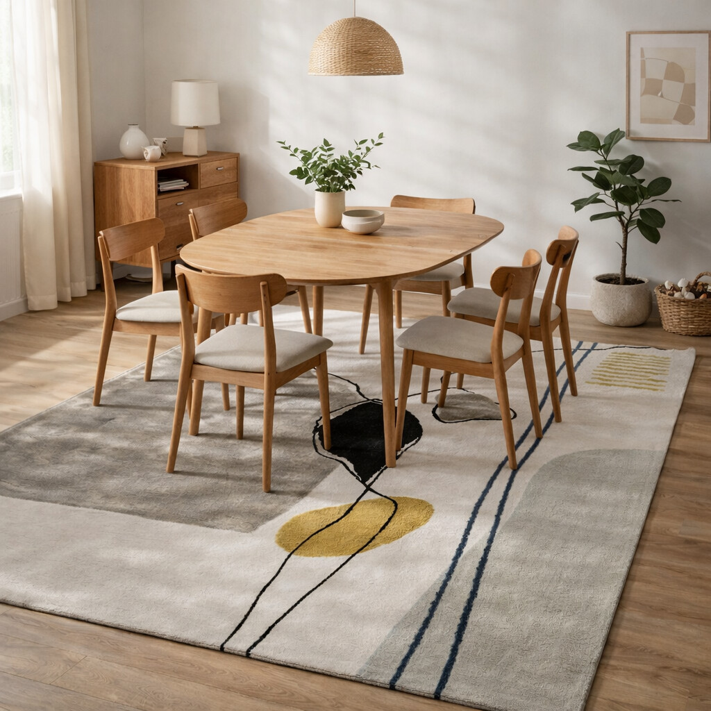 Handmade Tufted Rugs Soft Ivory Wool Carpets for Hallway Living Room Available in 6x10 9x12 9x13 10x10