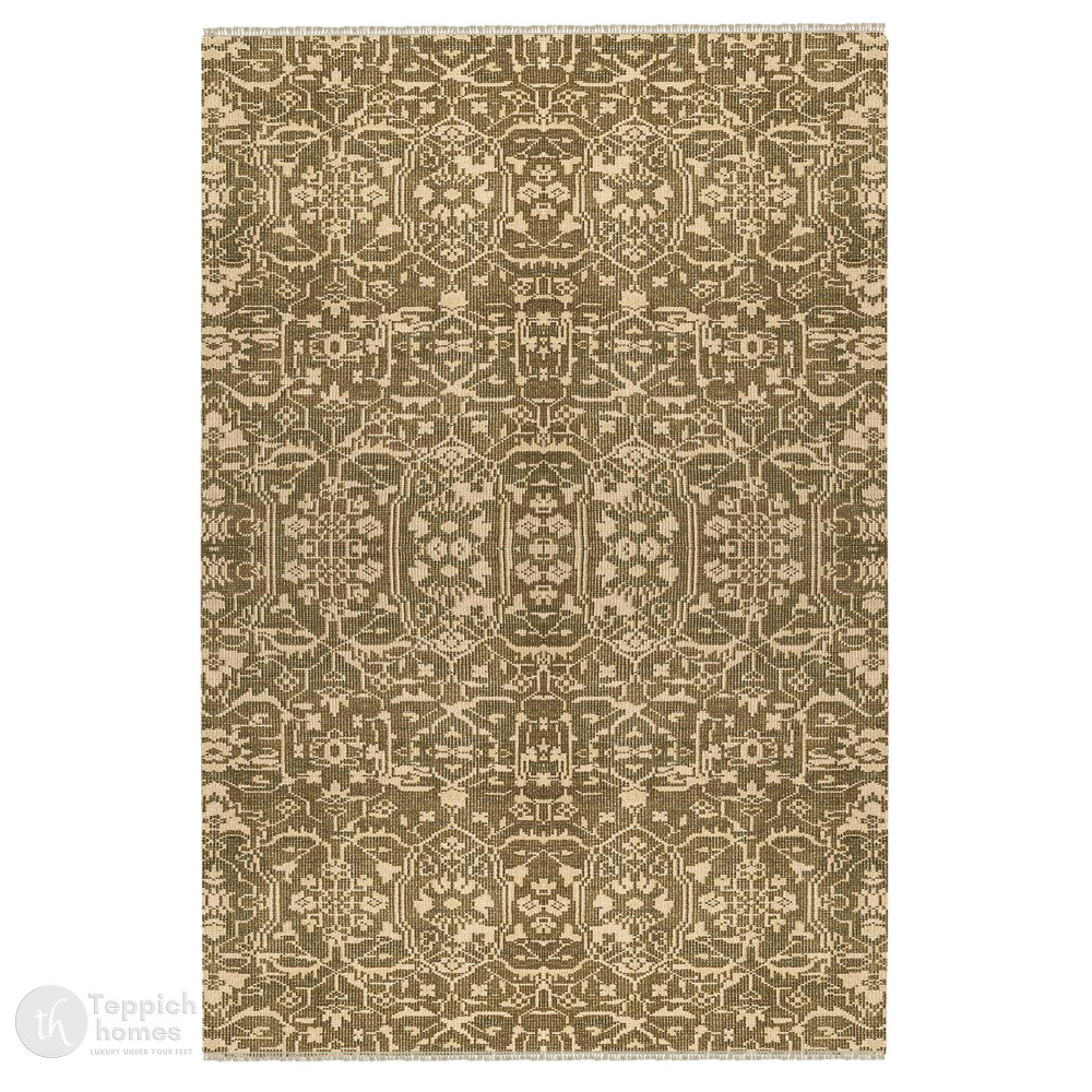 Image of Sage Green Hand Knotted Wool Rug for Living Room, Bedroom, and Hallway, Rectangle Area Carpet in 9x10, 10x10, 10x14, 12x15