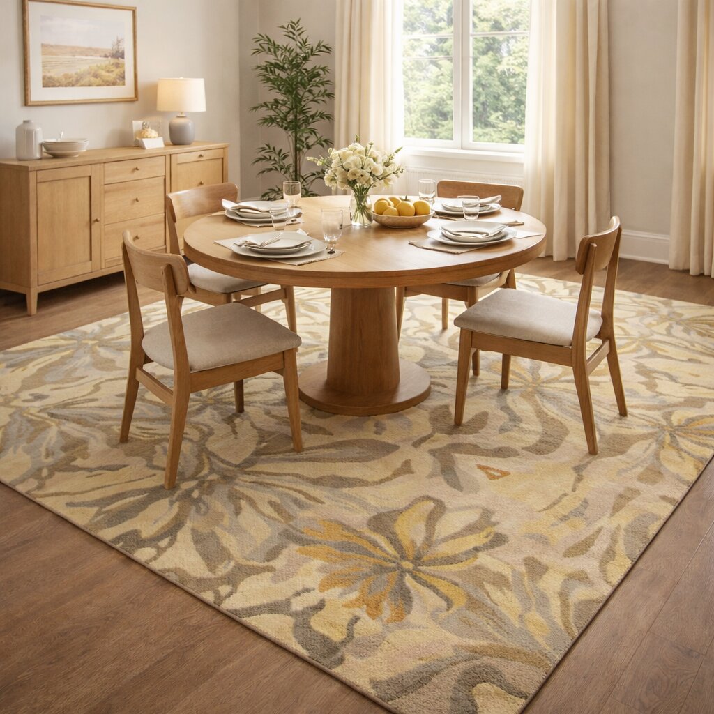 Area rugs  Yellow carpet  5x8 6x10 7x10 8x11  Bedroom Living room  Tufted rug  Floral design