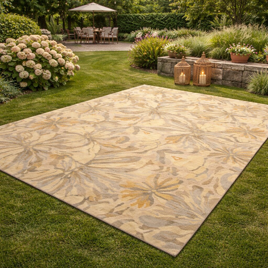 Area rugs  Yellow carpet  5x8 6x10 7x10 8x11  Bedroom Living room  Tufted rug  Floral design