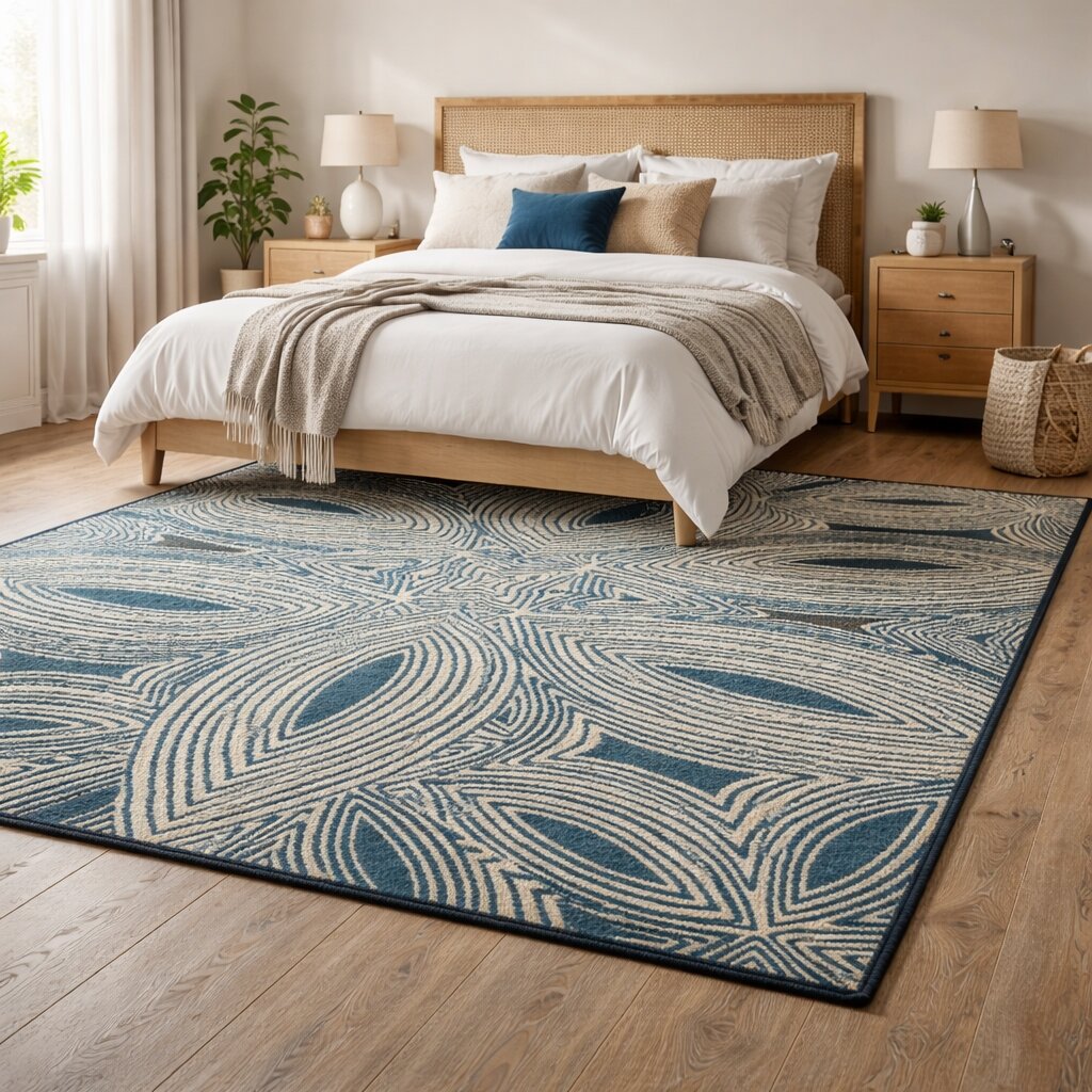 Nature Teal Hand Tufted Rug