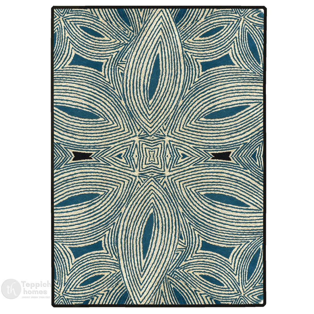 Image of Nature Teal Hand Tufted Rug