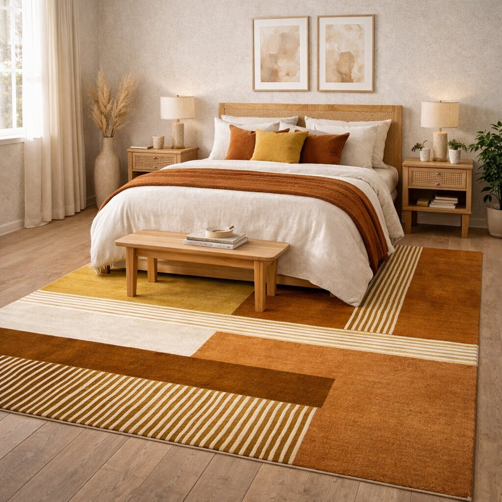 Carpet 5x8 8x13 10x14 12x12 Geometric area rugs Tufted carpets Best for Kids room Living room Wool rug