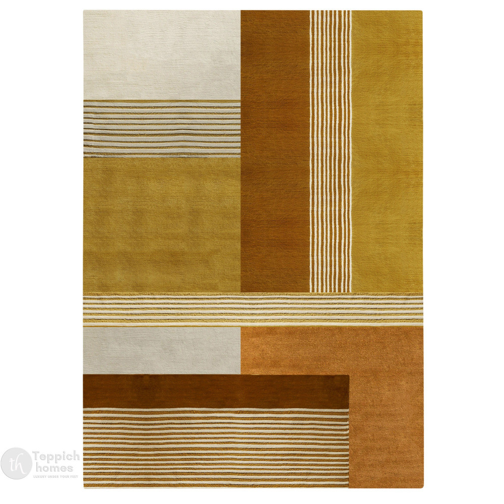 Image of Carpet 5x8, 8x13, 10x14, 12x12, Geometric area rugs, Tufted carpets, Best for Kids room, Living room, Wool rug