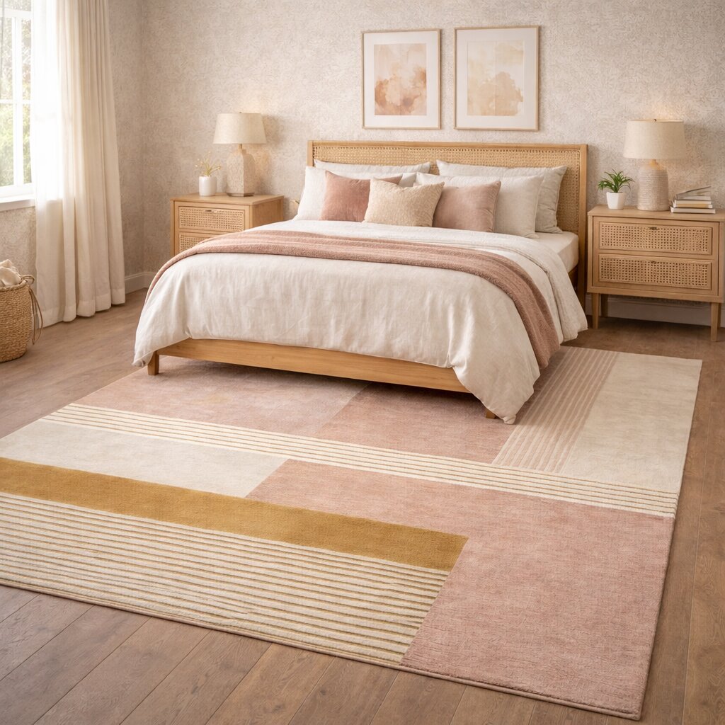 Scandinavian Pattern Rectangular Rug