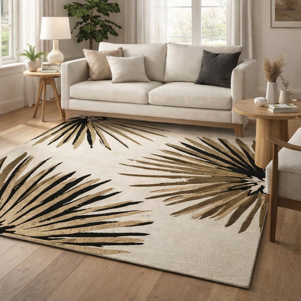 White color rug 5x8 6x10 8x13 10x14 Geometric carpet Tufted area rugs Bed Living room Rectangle shape