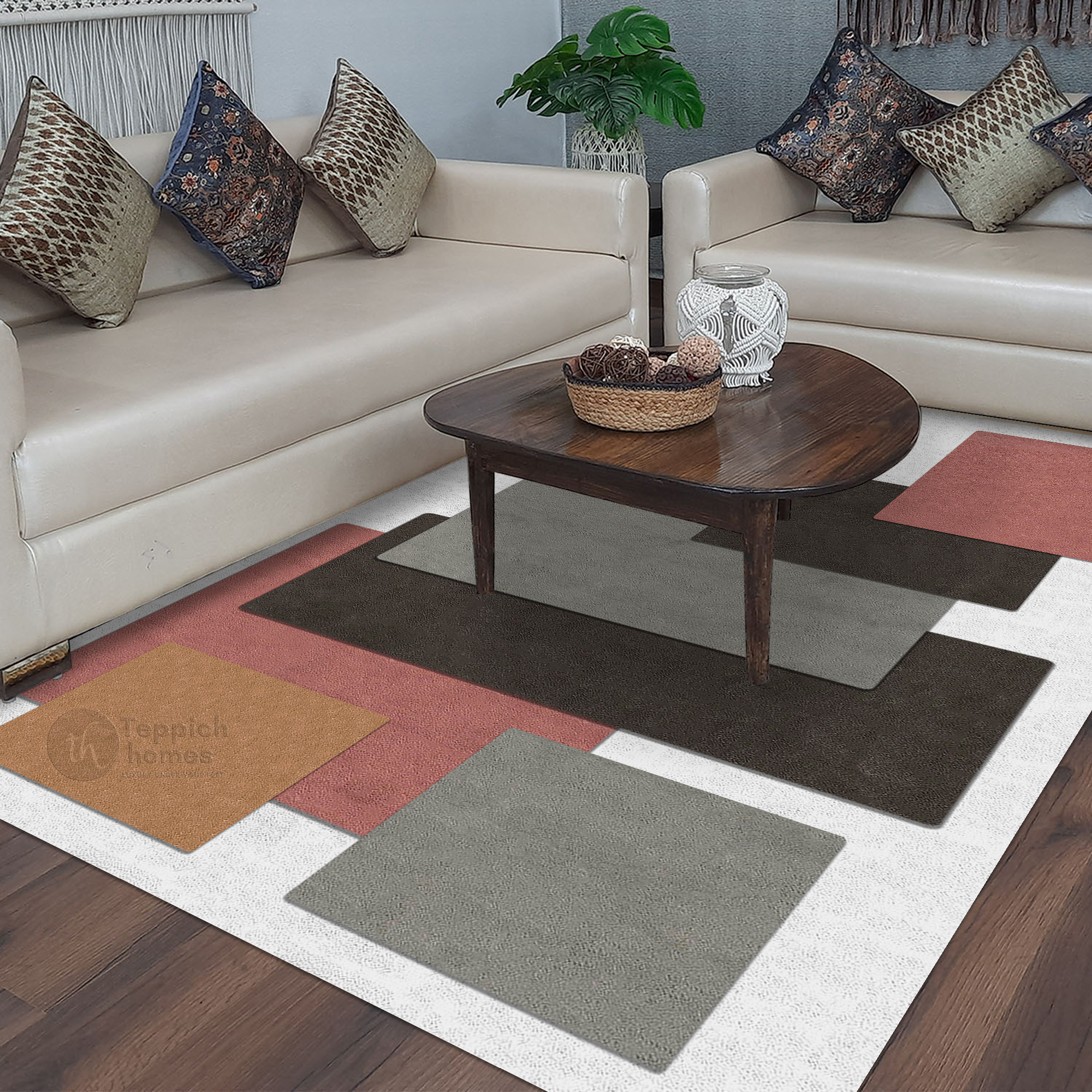 Modern Art Design Living Room Rug 8x10