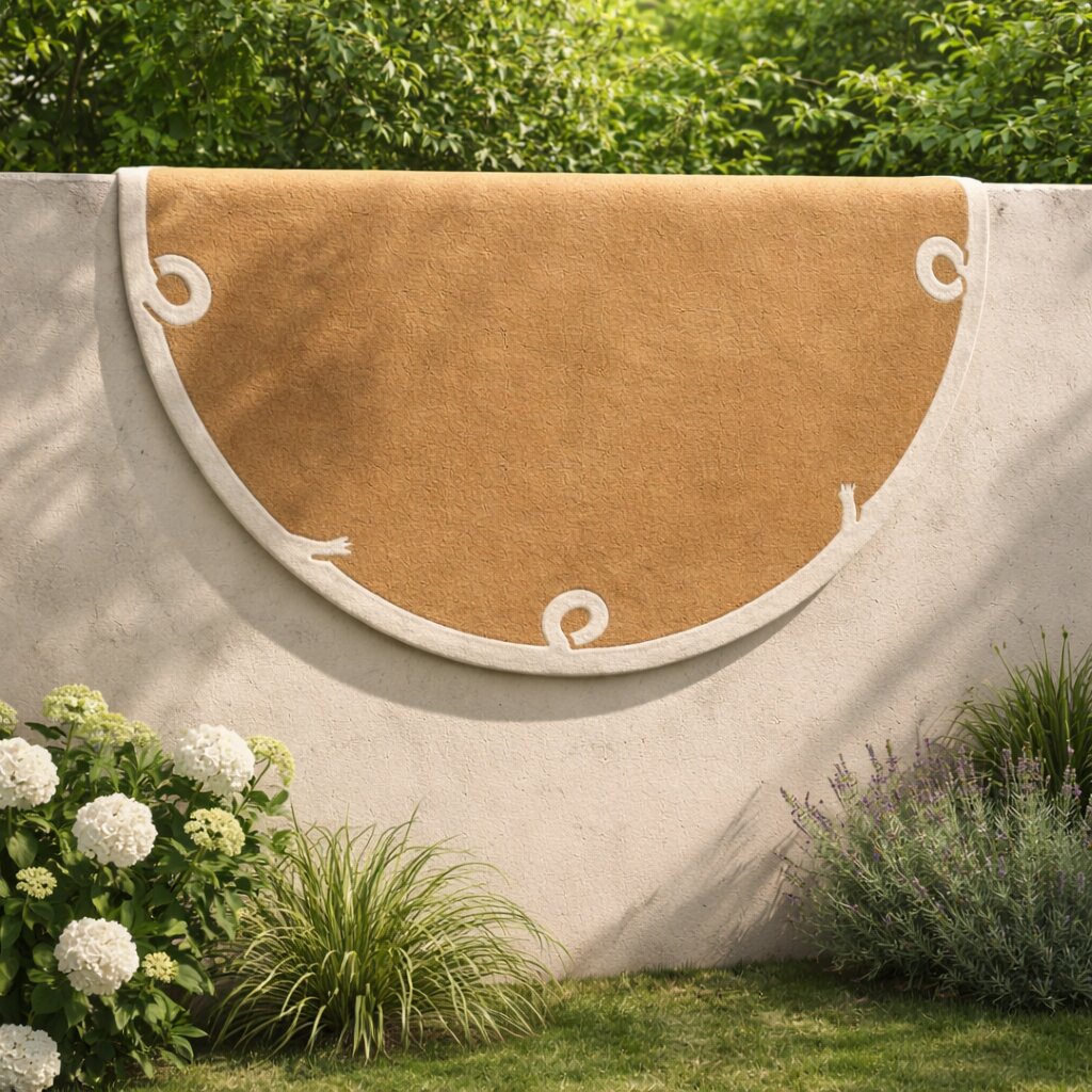 Modern Circle Rug Hand Tufted 6x6 7x7 8x8 9x9 Round Mustard Rug