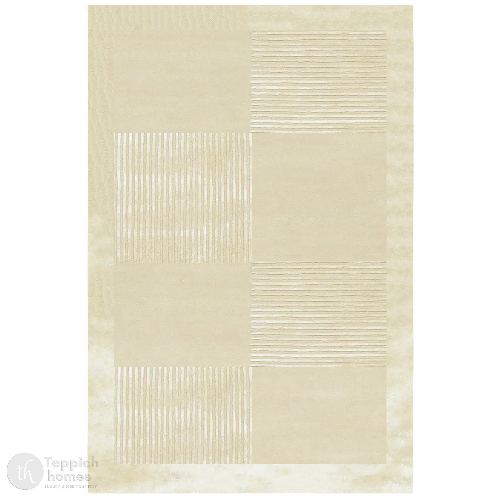 Image of Modern Block Beige Area Rug