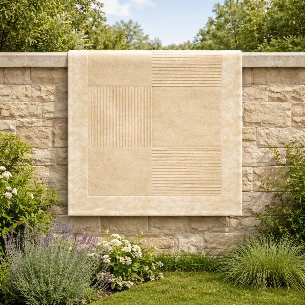 Modern Block Beige Area Rug