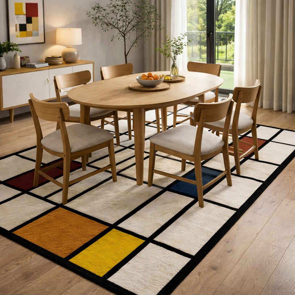 White color carpet 9x12 10x13 11x12 12x15 Geometric wool Tufted area rug Hallway Kids Living room Rectangle carpet