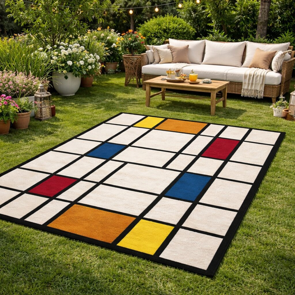 White color carpet 9x12 10x13 11x12 12x15 Geometric wool Tufted area rug Hallway Kids Living room Rectangle carpet