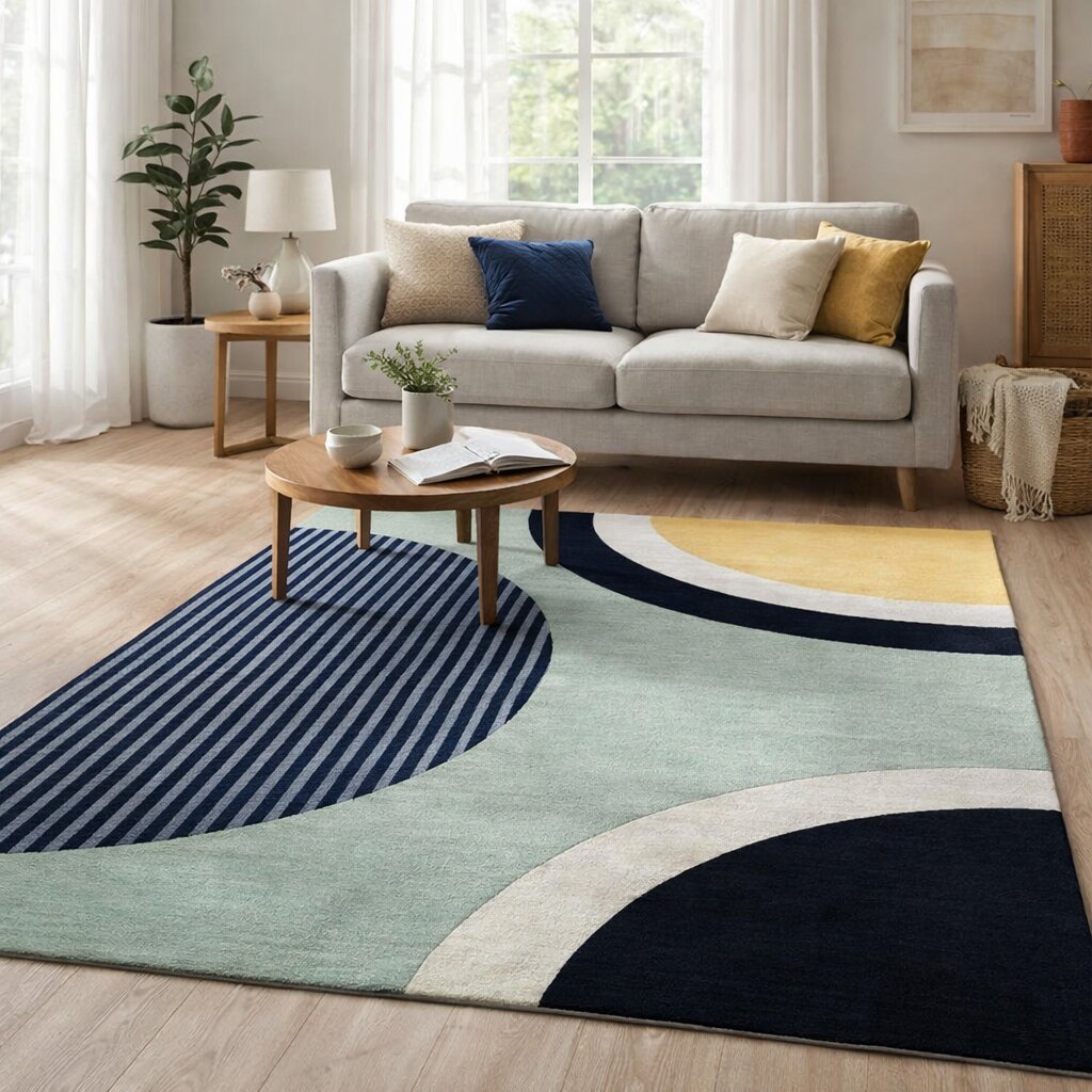 Area rug 5x8 6x10 8x11 9x13 Geometric carpet Woolen rugs Hallway Bed Living room Premium quality carpets