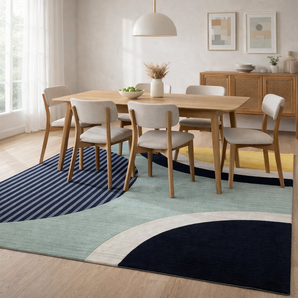 Area rug 5x8 6x10 8x11 9x13 Geometric carpet Woolen rugs Hallway Bed Living room Premium quality carpets