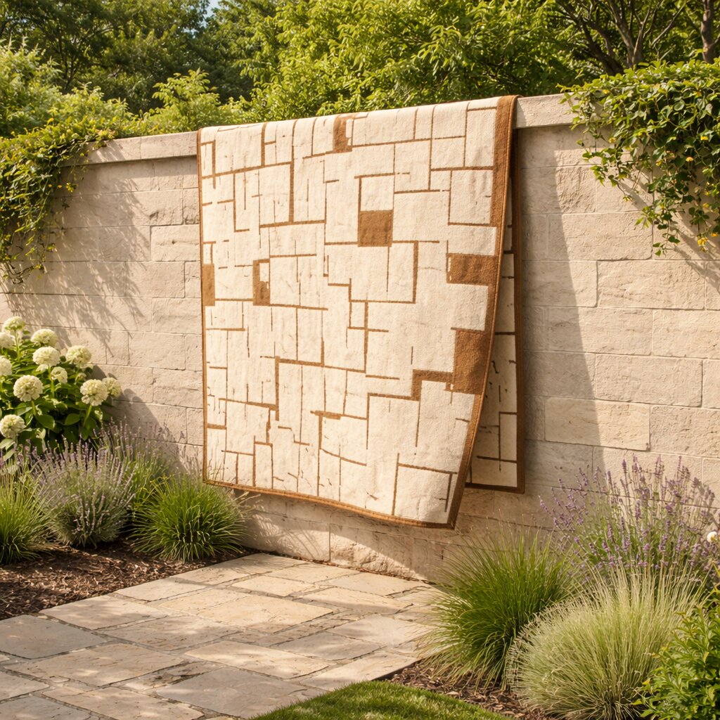 Contemporary Abstract Maze Wool Rug