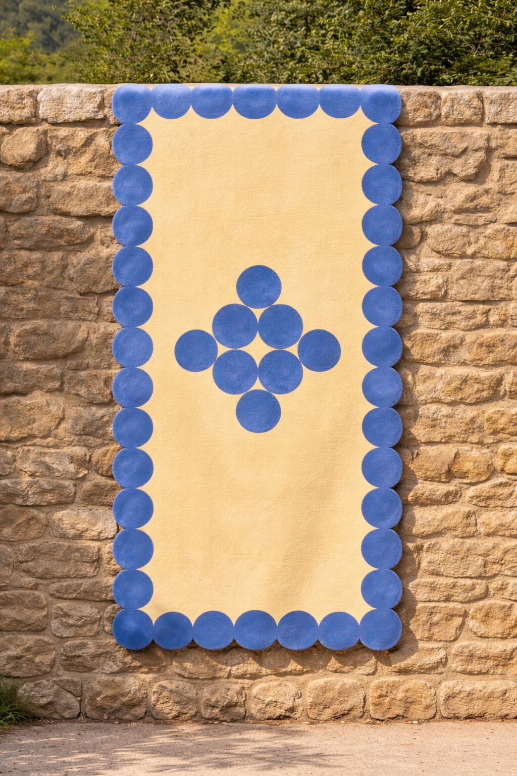 Hand Tufted Area Rugs in Beige and Blue Perfect for Dining Rooms and Hallways 5x8 6x10 8x11 9x12