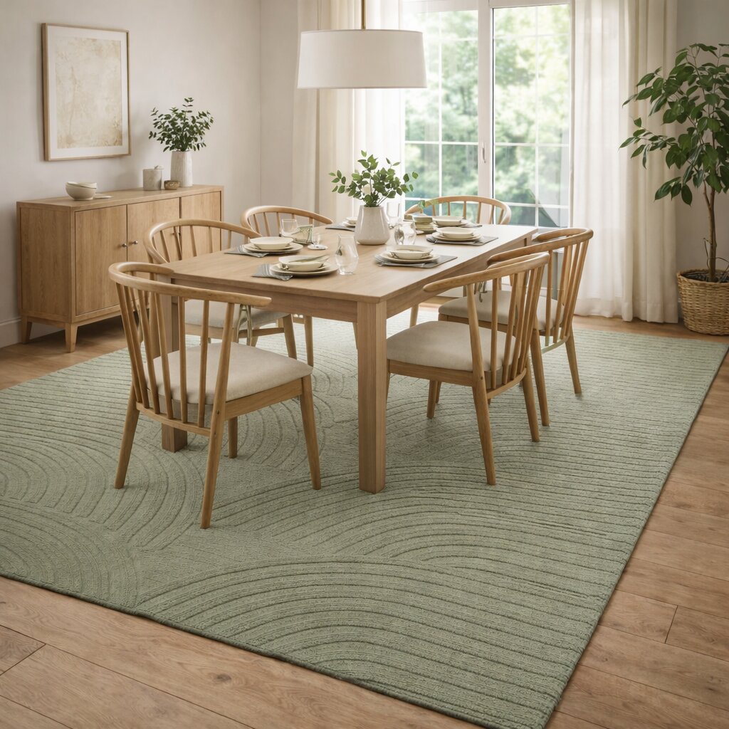 Sage Green Hand Tufted Area Rugs Large Sizes 8x11 8x13 9x12 9x13 Bedroom Hallway Soft Wool Carpets