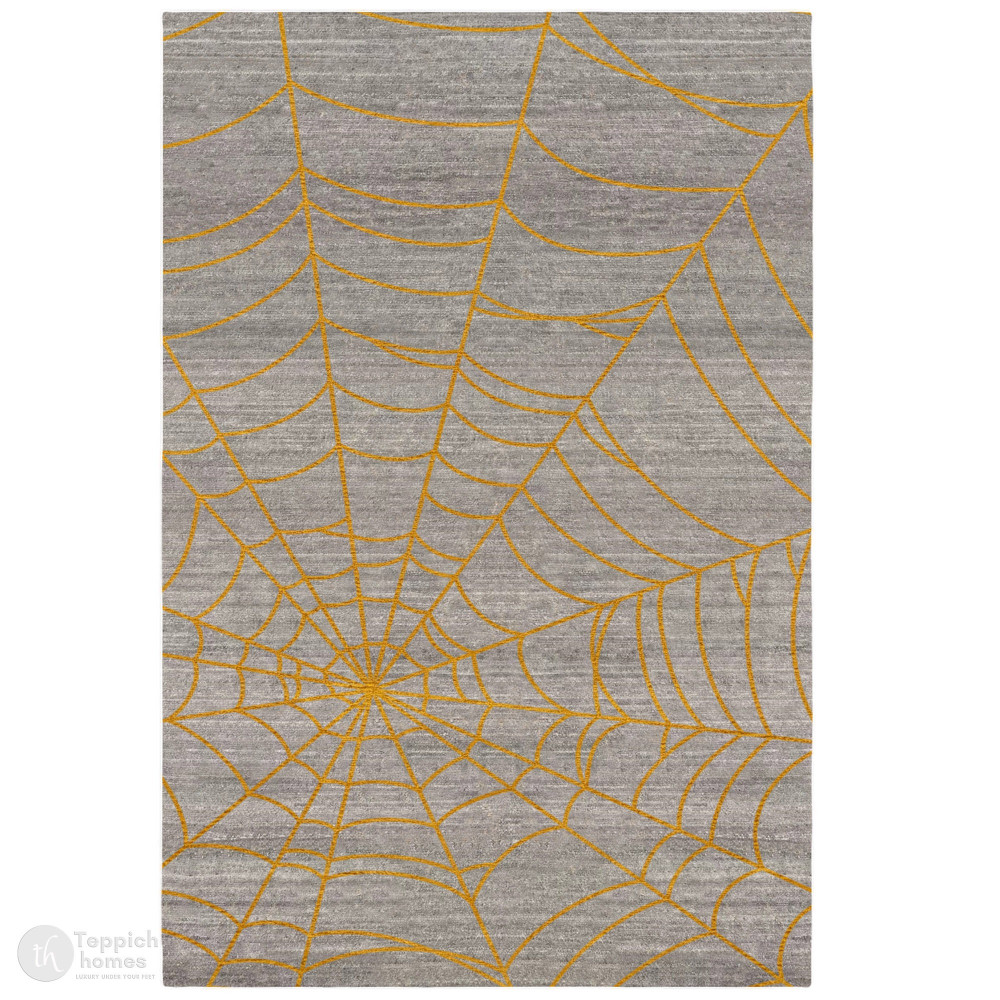 Image of Spider Web Pattern Bedroom Rug