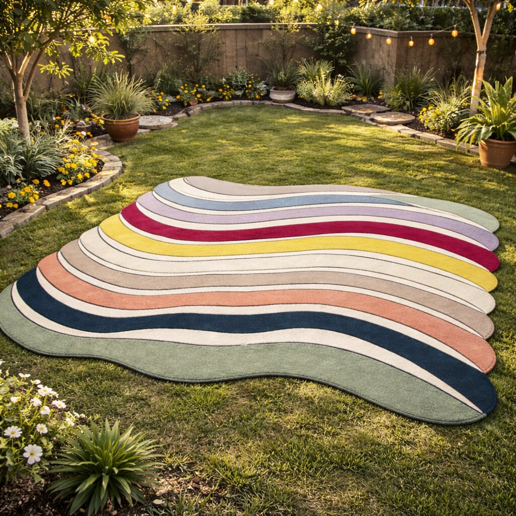 AAbstract Wavy Rainbow Multicolor Rugbstract Wavy Rainbow Multicolor RugAbstract Wavy Rainbow Multicolor Rug
