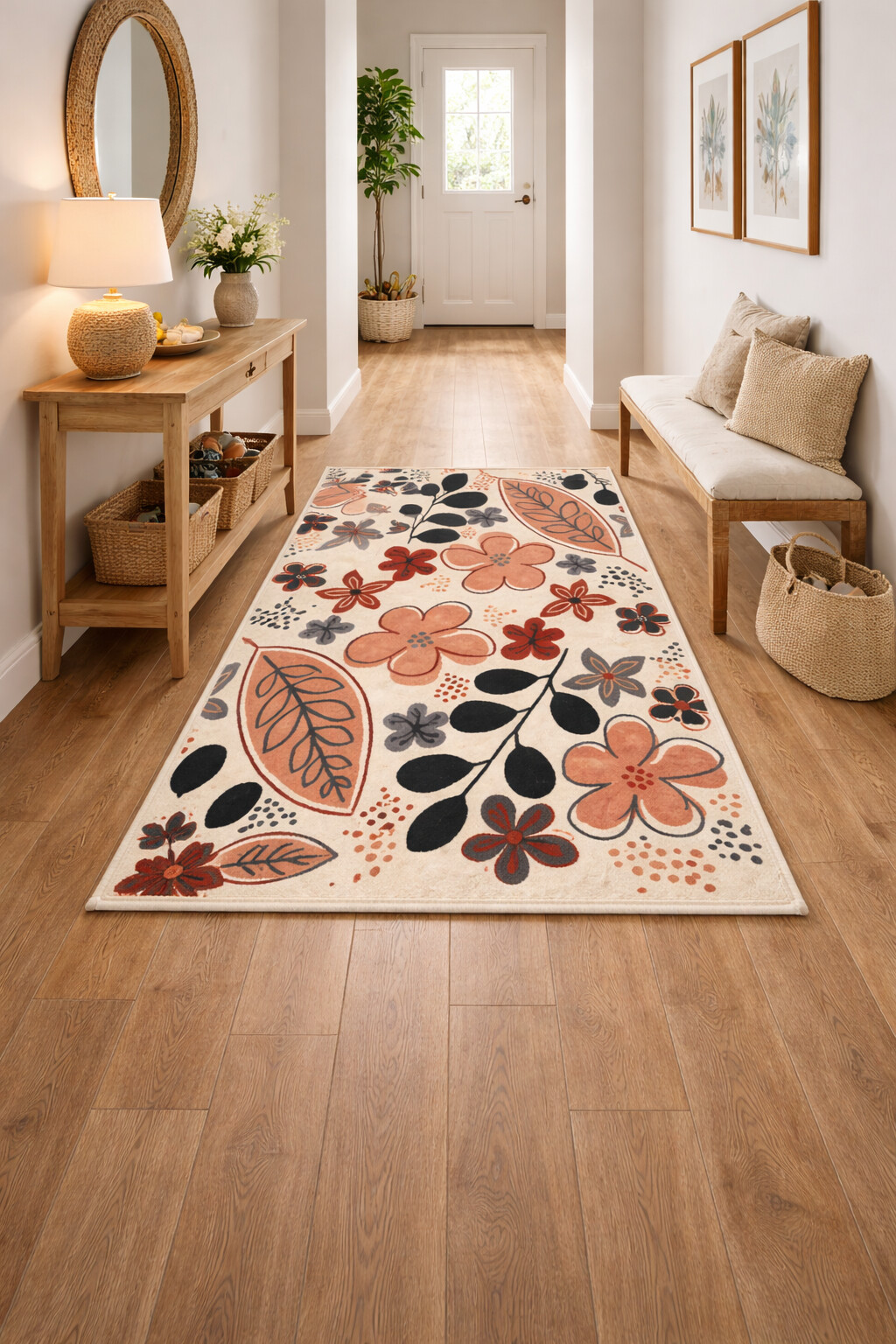 Modern floor rug  7x10 Bedroom carpet  Hand tuffting  5x8 6x9 8x10 9x12  Beige color  Floral area rugs  Hallway Bedroom Living room