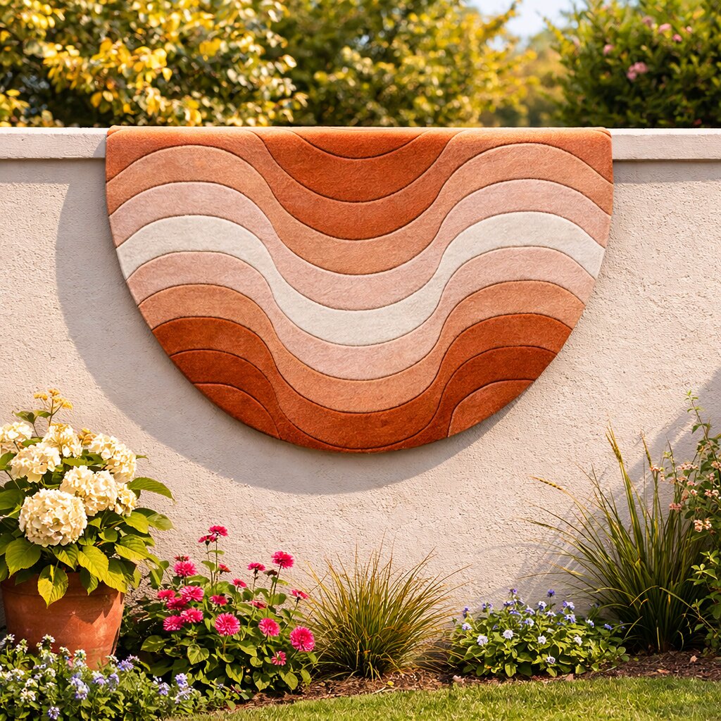 Hand Tufted Bronze Rug  Radiant Alluring Round Shape Rug