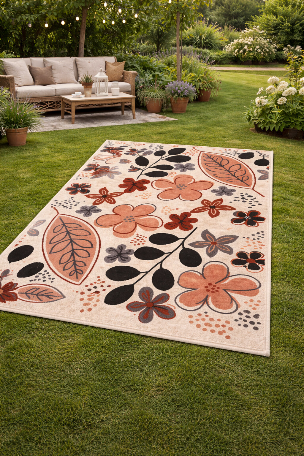 Modern floor rug  7x10 Bedroom carpet  Hand tuffting  5x8 6x9 8x10 9x12  Beige color  Floral area rugs  Hallway Bedroom Living room