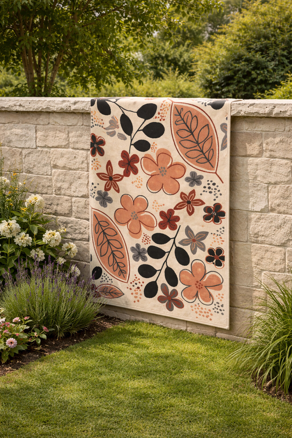 Modern floor rug  7x10 Bedroom carpet  Hand tuffting  5x8 6x9 8x10 9x12  Beige color  Floral area rugs  Hallway Bedroom Living room