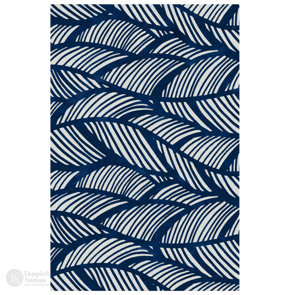 Image of Ocean Wave Inspired Blue Rug