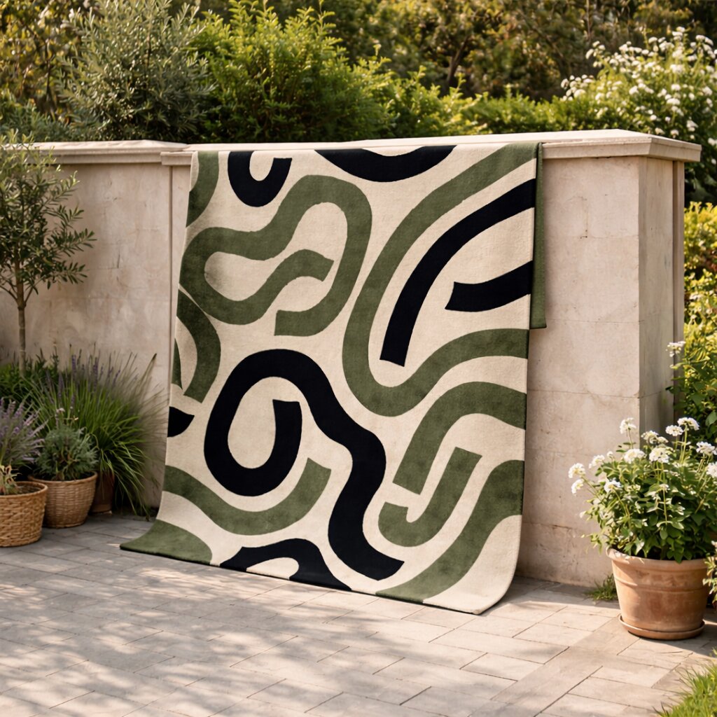 Contemporary Artistic Living Room Carpet