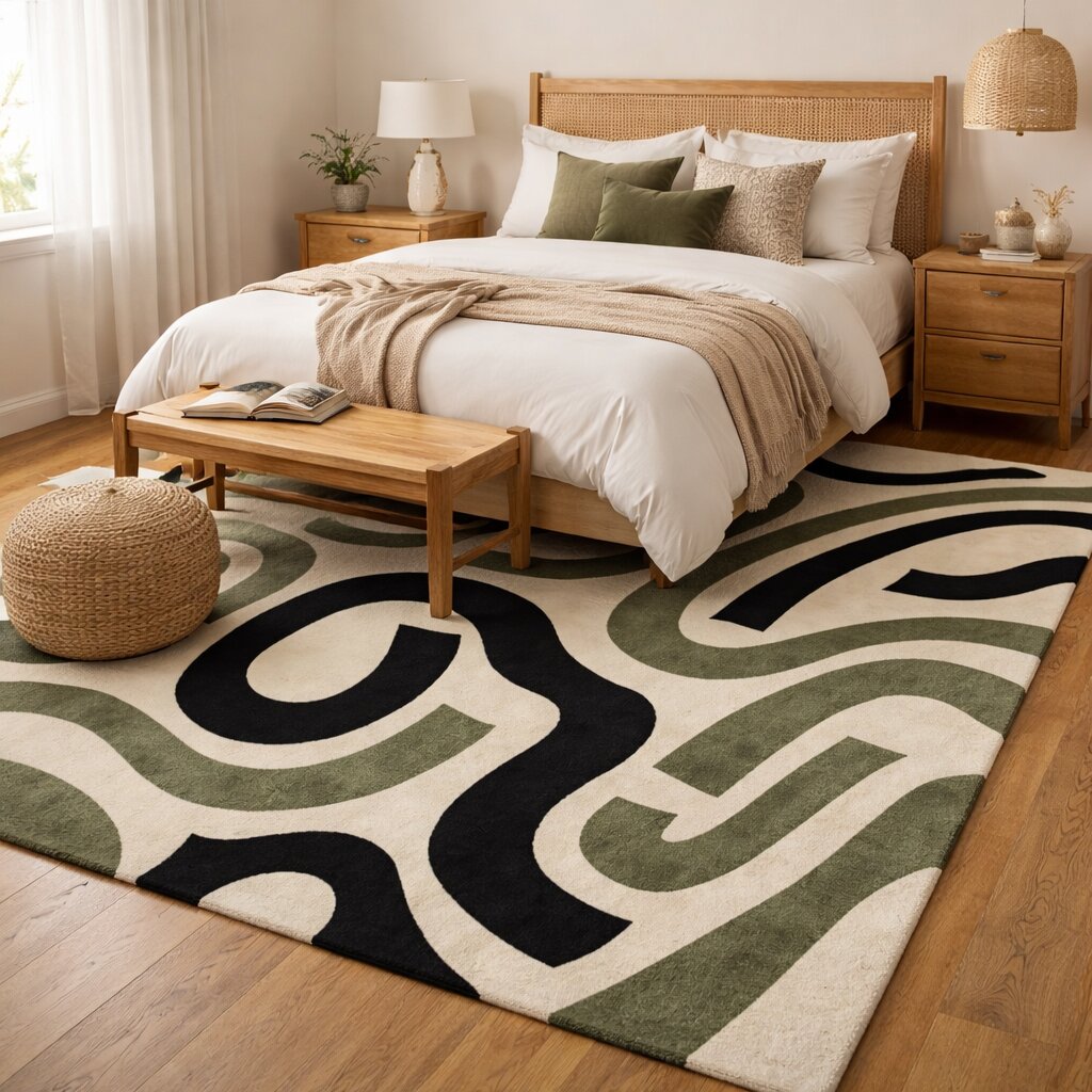 Contemporary Artistic Living Room Carpet