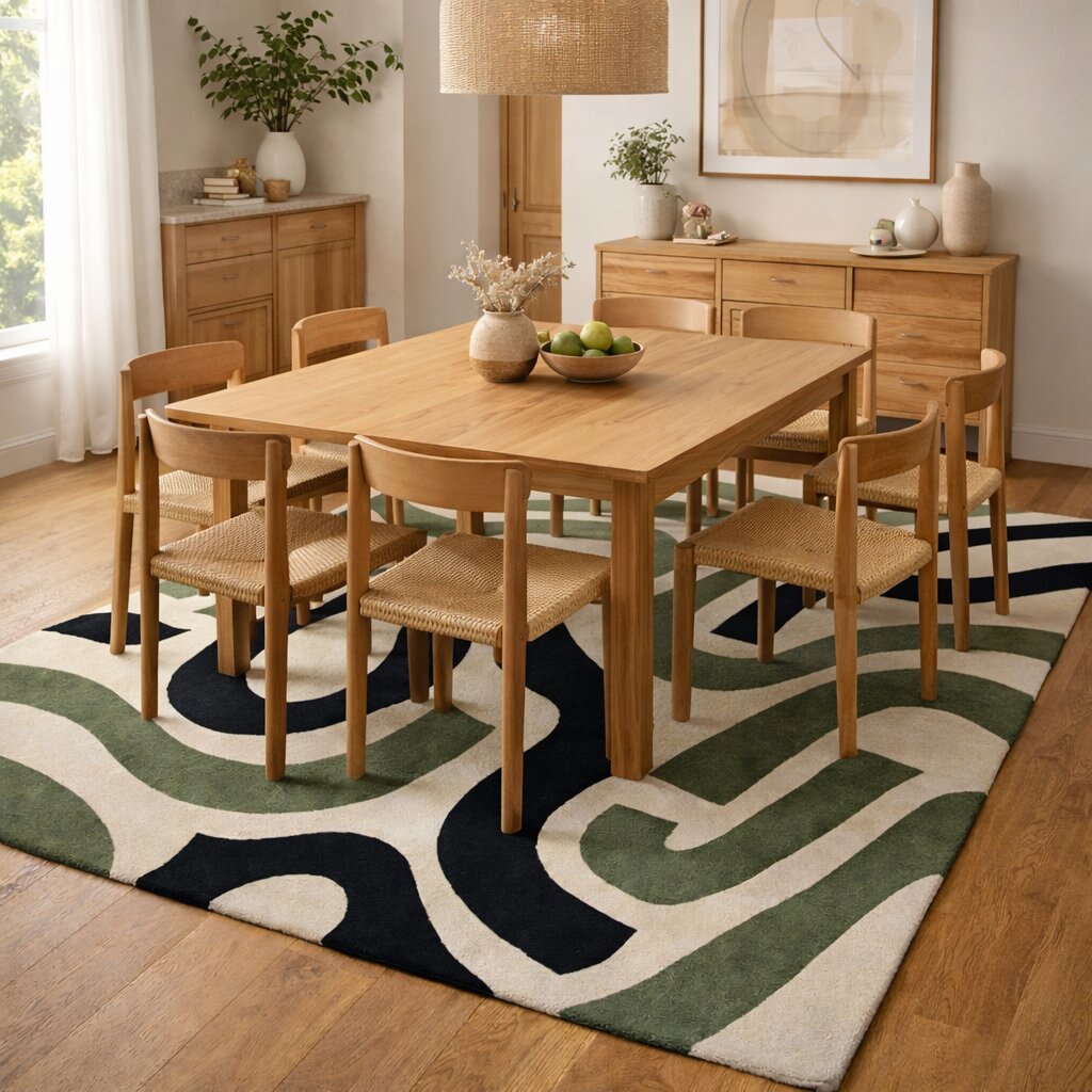 Contemporary Artistic Living Room Carpet