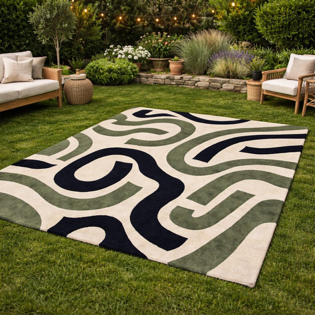 Contemporary Artistic Living Room Carpet