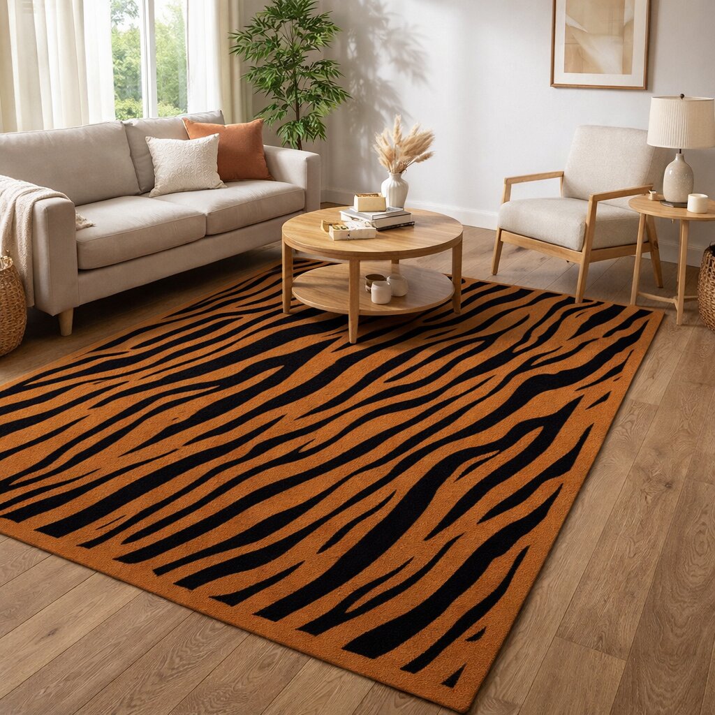 Bold Animal Print Hand Tufted Area Rug