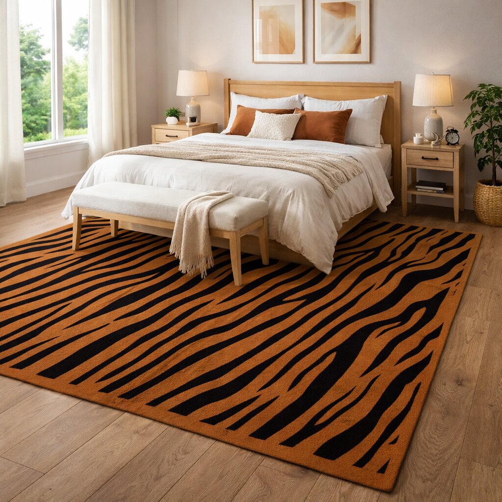 Bold Animal Print Hand Tufted Area Rug