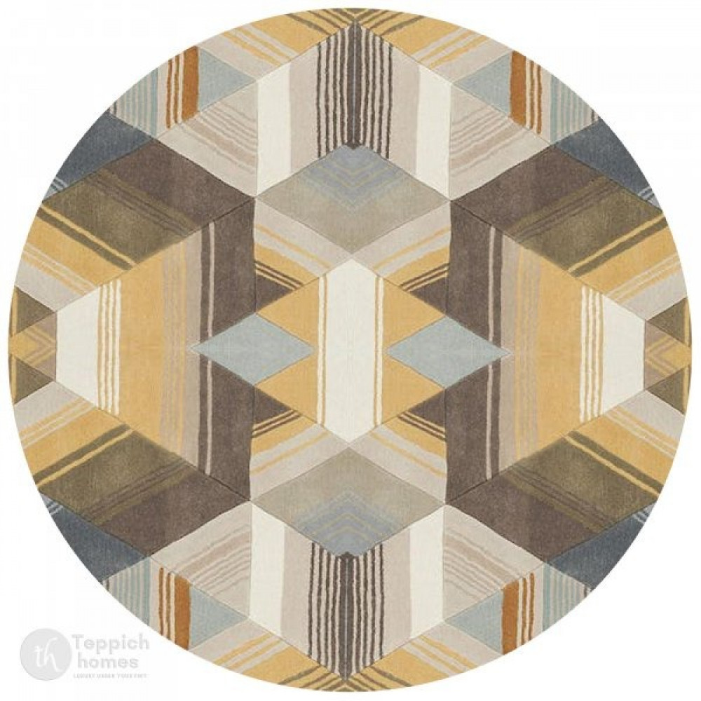 Image of Round Tufte, Circle Area Rug, 7x7, 8x8, 9x9, 10x10, Living Room