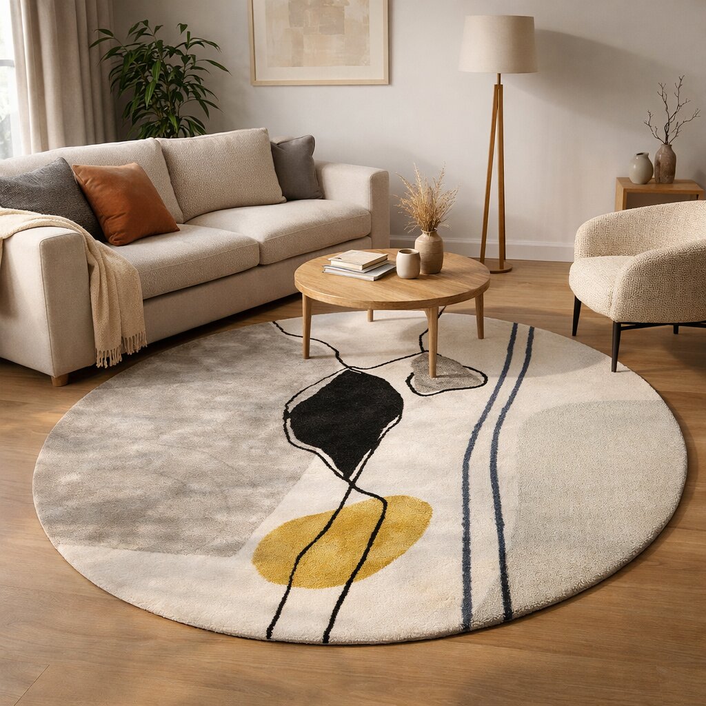 Exquisite Handmade Tufted Wool Rug for the Modern Home