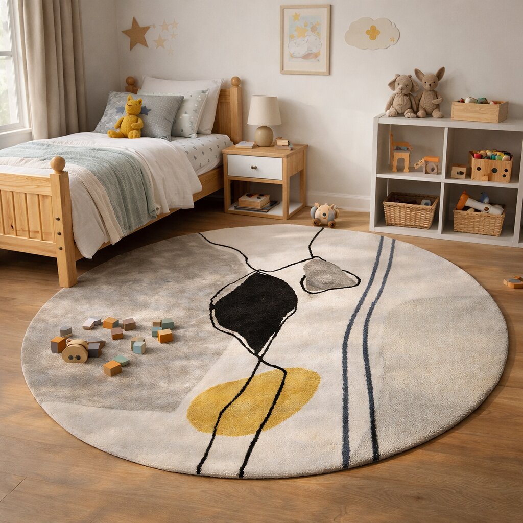 Exquisite Handmade Tufted Wool Rug for the Modern Home