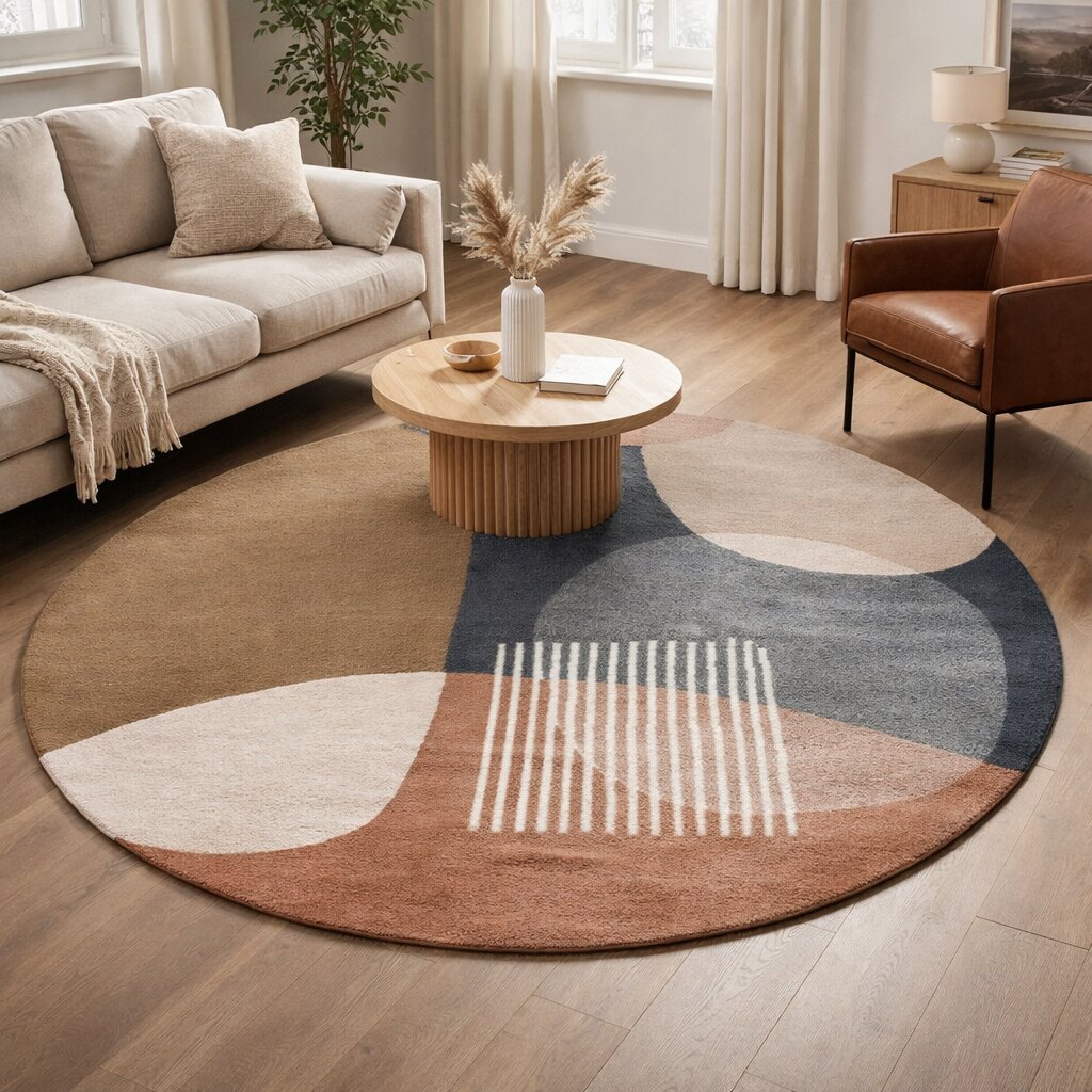 Charcoal Carpet Hand Tufted 8x8 9x9 10x10 11x11 Wool Carpet Round Rug Living Room Bedroom