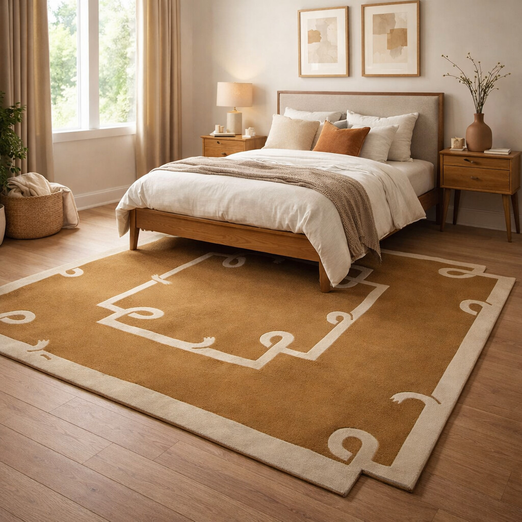 Yellow Mustard Rug Hand Tufted Living Room Rug 5x7 5x8 6x8 6x9 Bedroom Carpet