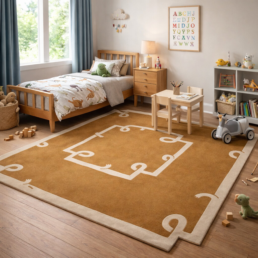 Yellow Mustard Rug Hand Tufted Living Room Rug 5x7 5x8 6x8 6x9 Bedroom Carpet