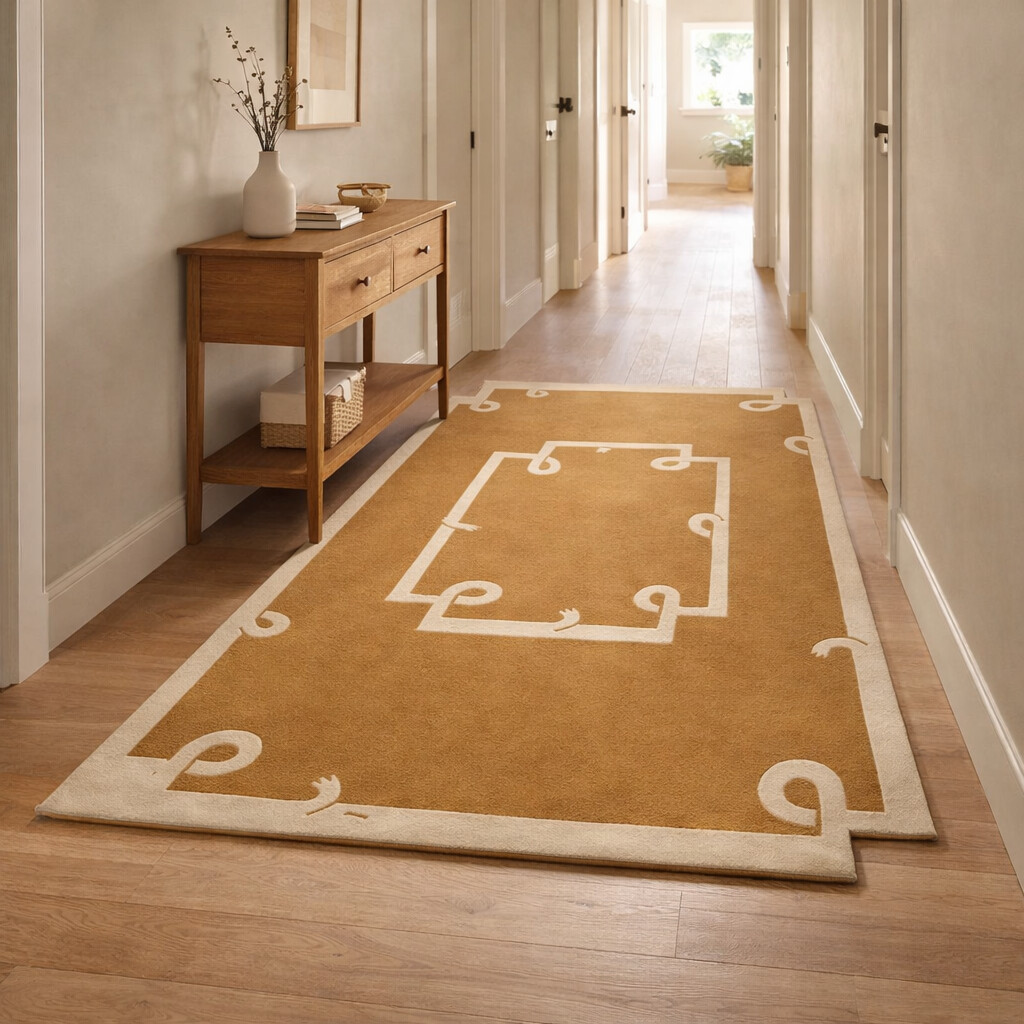 Yellow Mustard Rug Hand Tufted Living Room Rug 5x7 5x8 6x8 6x9 Bedroom Carpet