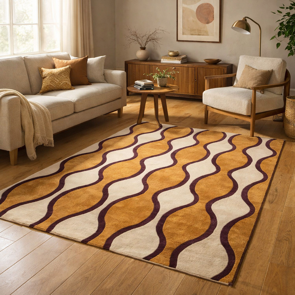 Bedroom Rug 7x10 8x10 8x11 9x12 Hand Tufted Geometric Rug Living Room Wool Area Carpet