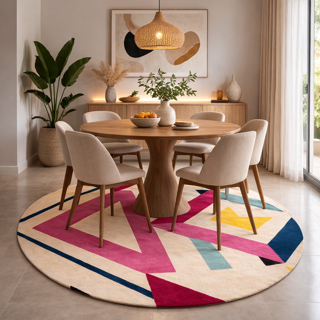 Wool Carpet Hand Tufted 7x7 8x8 9x9 10x10 Round Rug Handmade