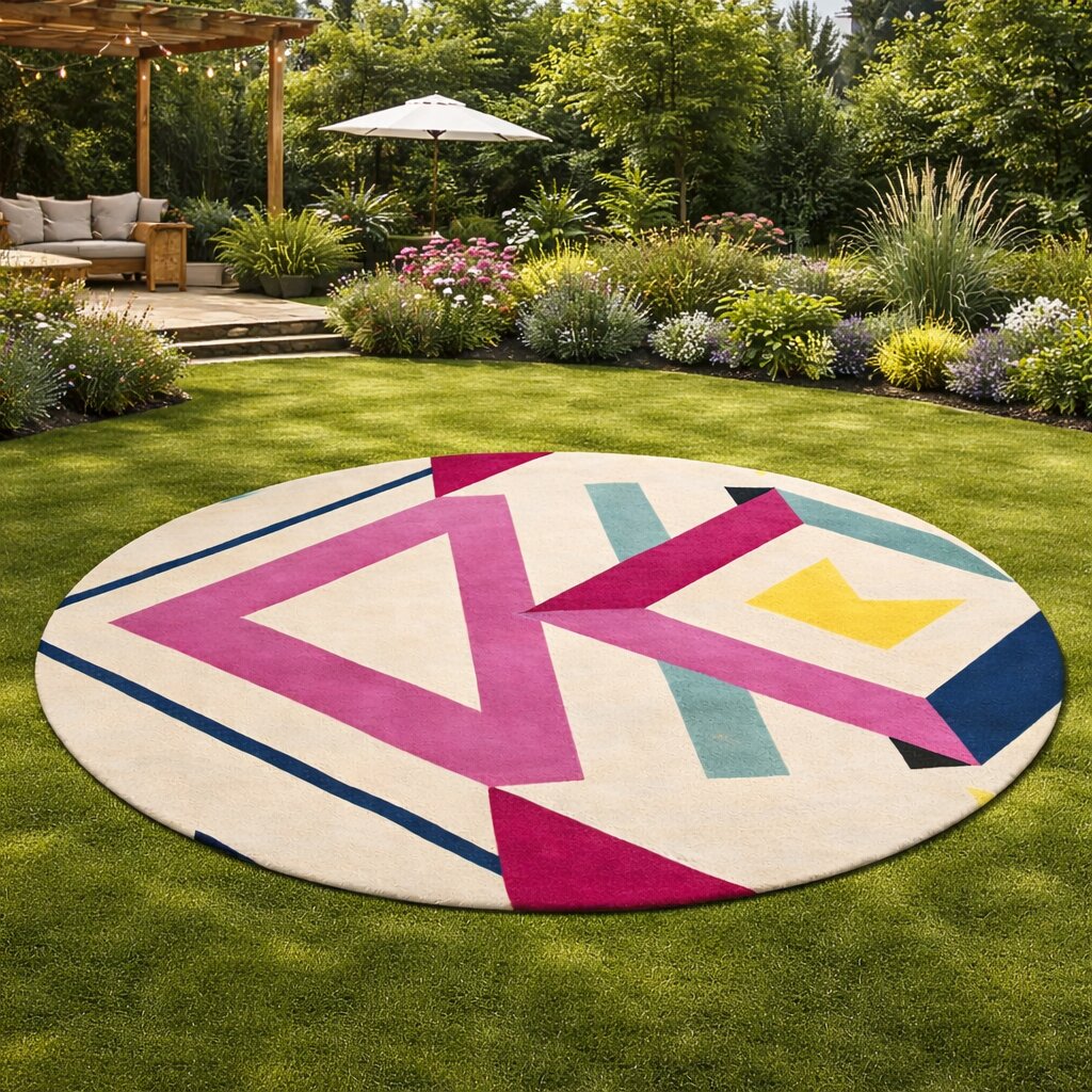 Wool Carpet Hand Tufted 7x7 8x8 9x9 10x10 Round Rug Handmade