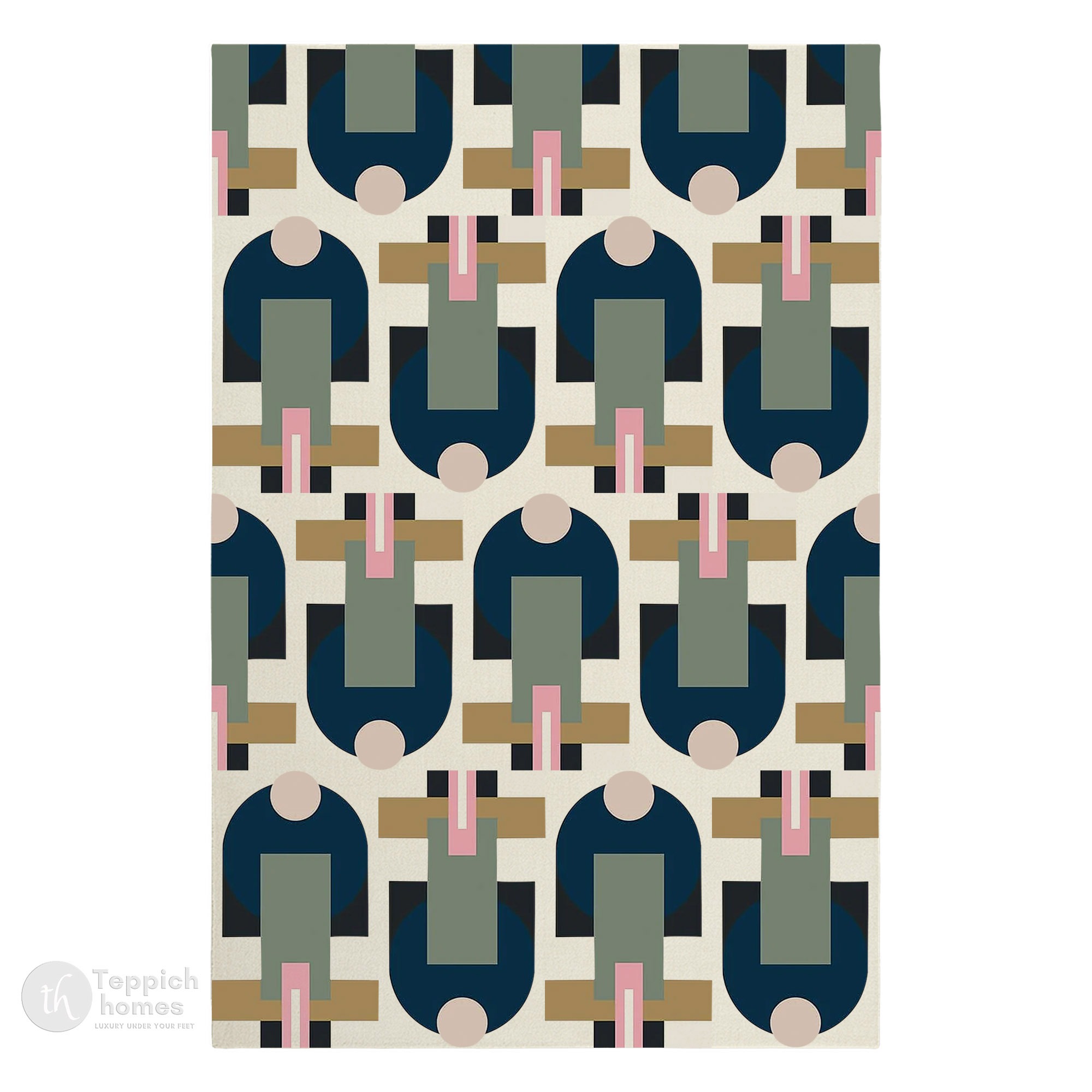 Hand-Tufted Abstract Multicolor Woolen Rug  Vibrant Expression Carpet