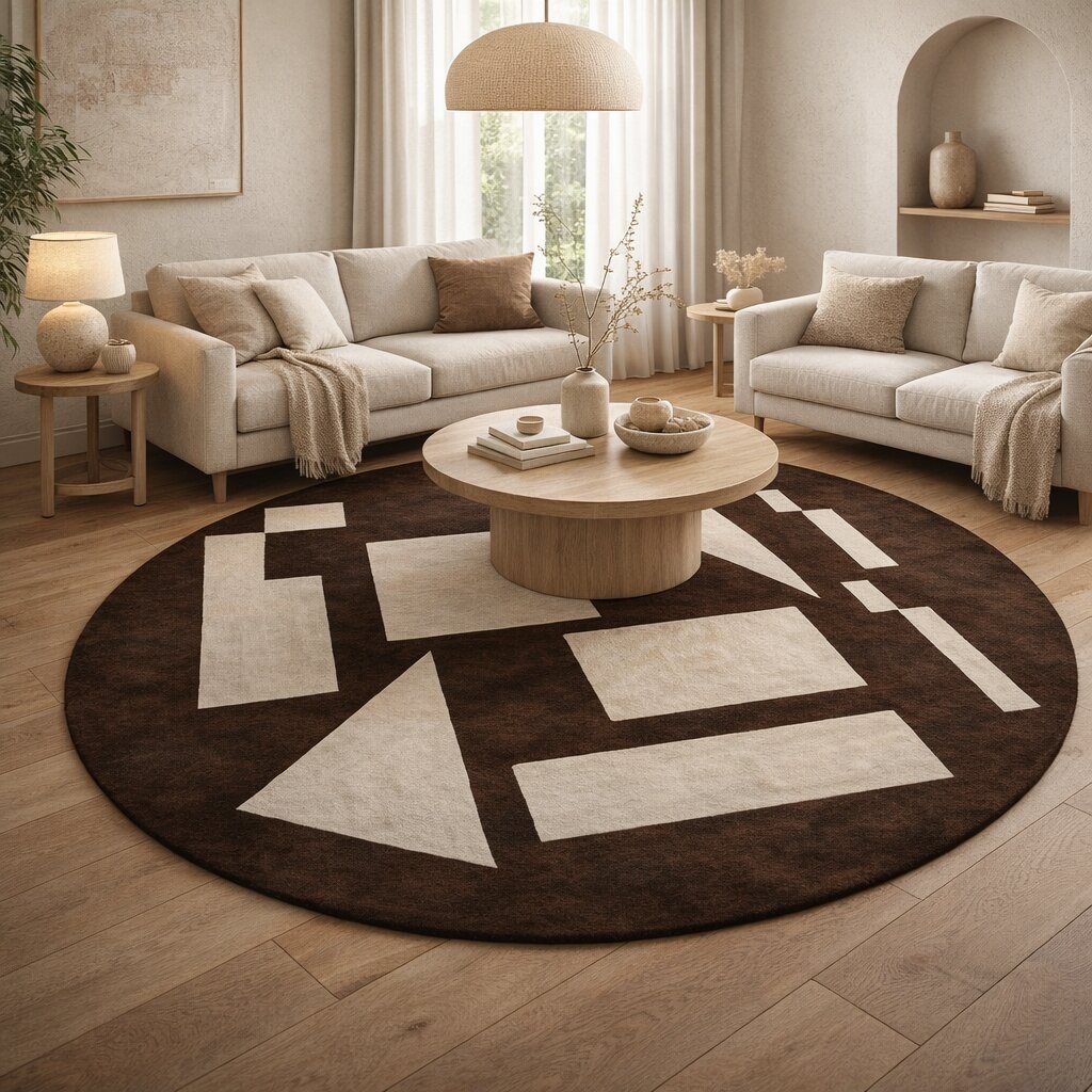 5x5 6x6 8x8 11x11 10x10 15x15 Handmade carpet Round tufted wool rugs Area rug Bed Living room