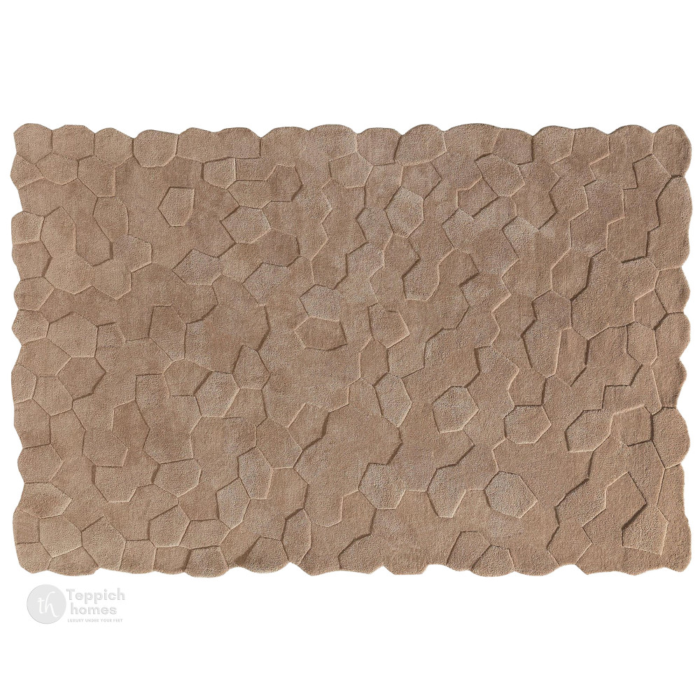 Image of Textured Stone Taupe 6x9 Area Rug