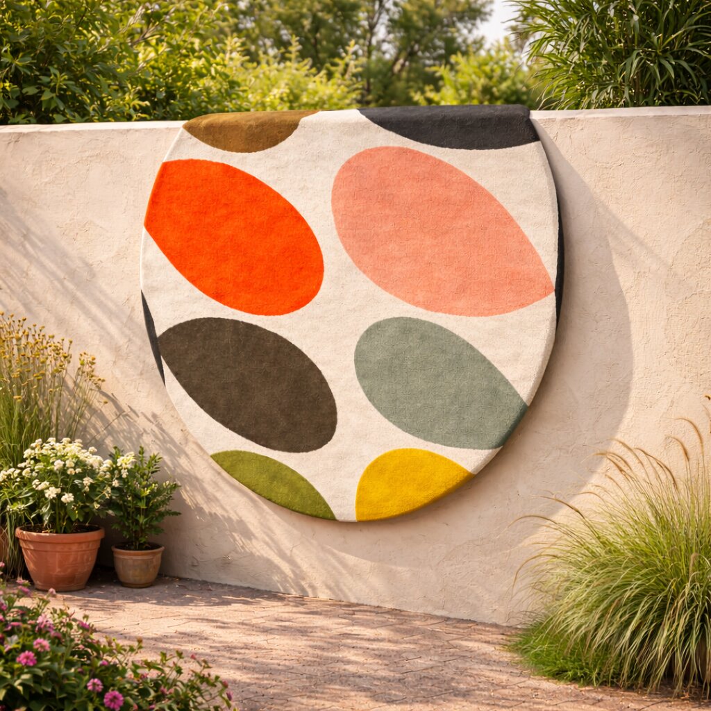 Hand Tufted Round Carpet Rug 6x6 7x7 8x8 9x9 Circle Rug Living Room