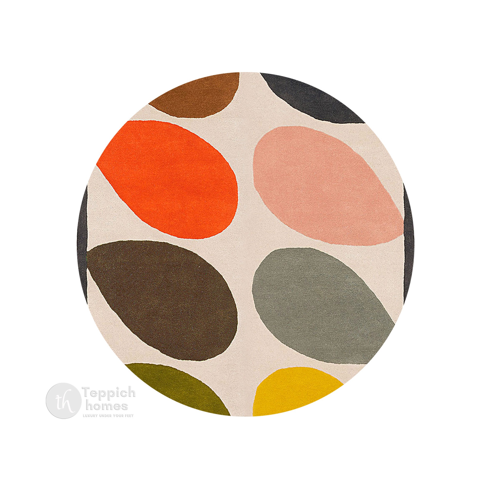 Hand Tufted Round Carpet Rug 6x6 7x7 8x8 9x9 Circle Rug Living Room