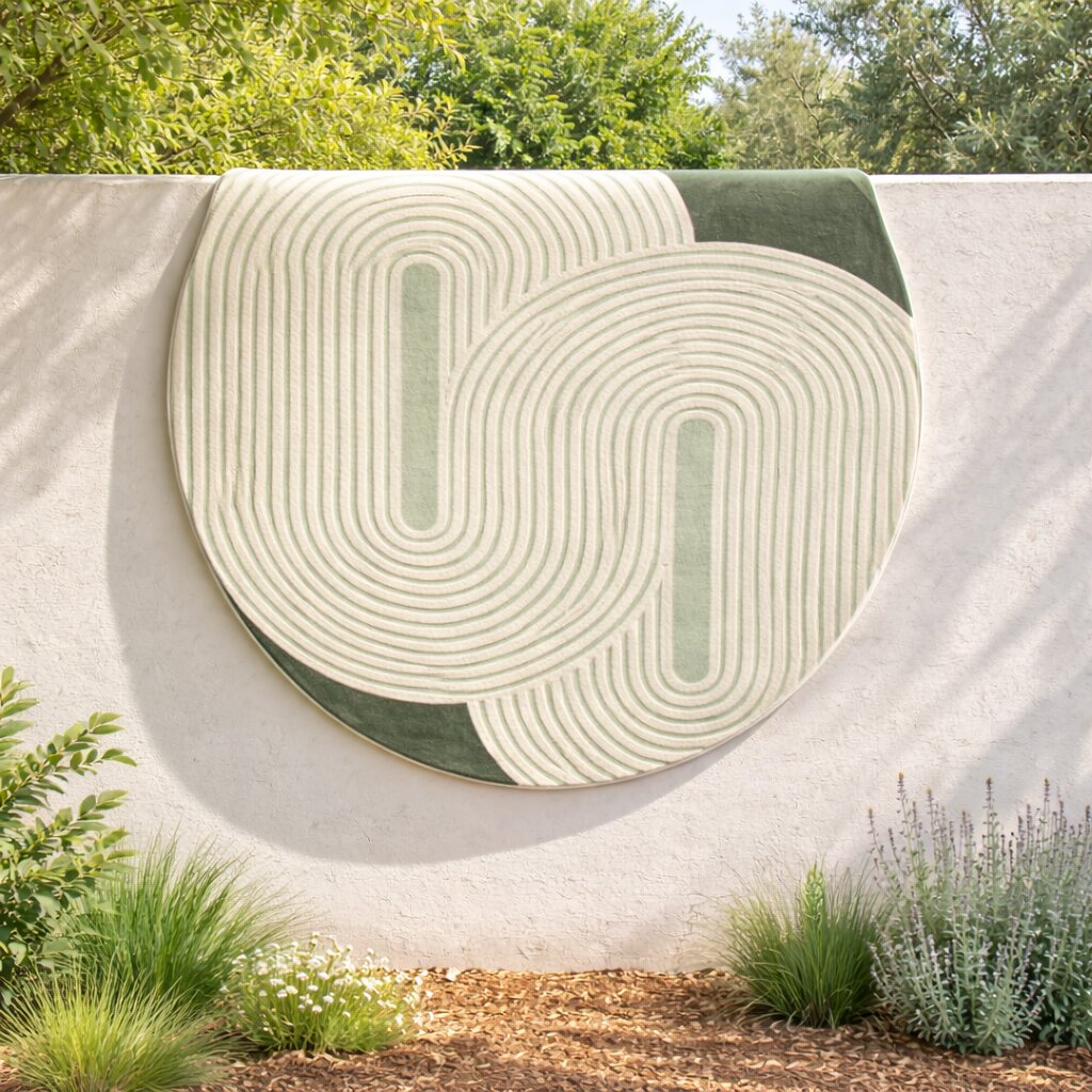 Round Emerald Green Rug 5x5 6x6 7x7 8x8 Wool Large Rug Circle Carpet Hallway Bedroom Contemporary Green Carpet